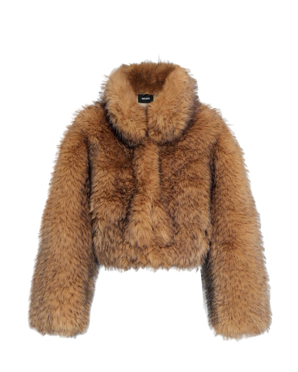 ROTATE BIRGER CHRISTENSEN Brown Short Faux Fur