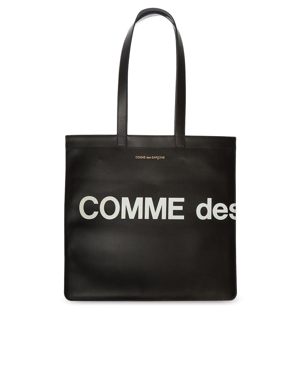Comme des Garçons Black Logo-print Leather Tote Bag for men