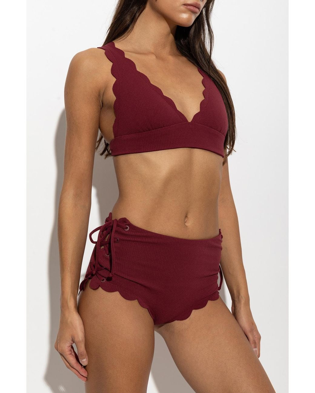 Marysia Swim Red Top Of The "Wide Santa Clara" Swimsuit
