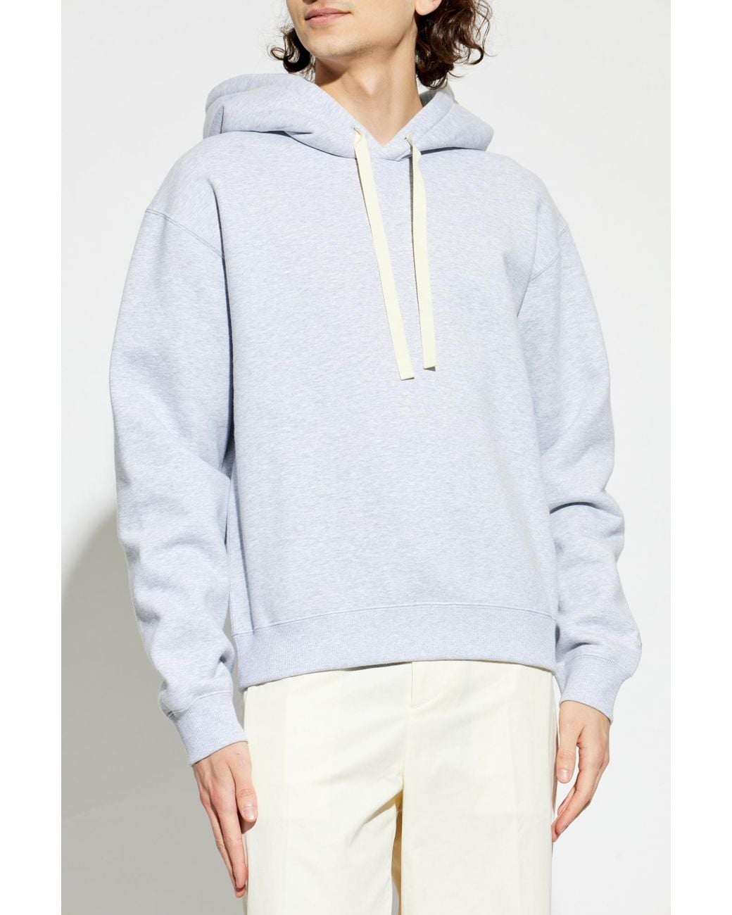 Jil Sander White Hoodie for men