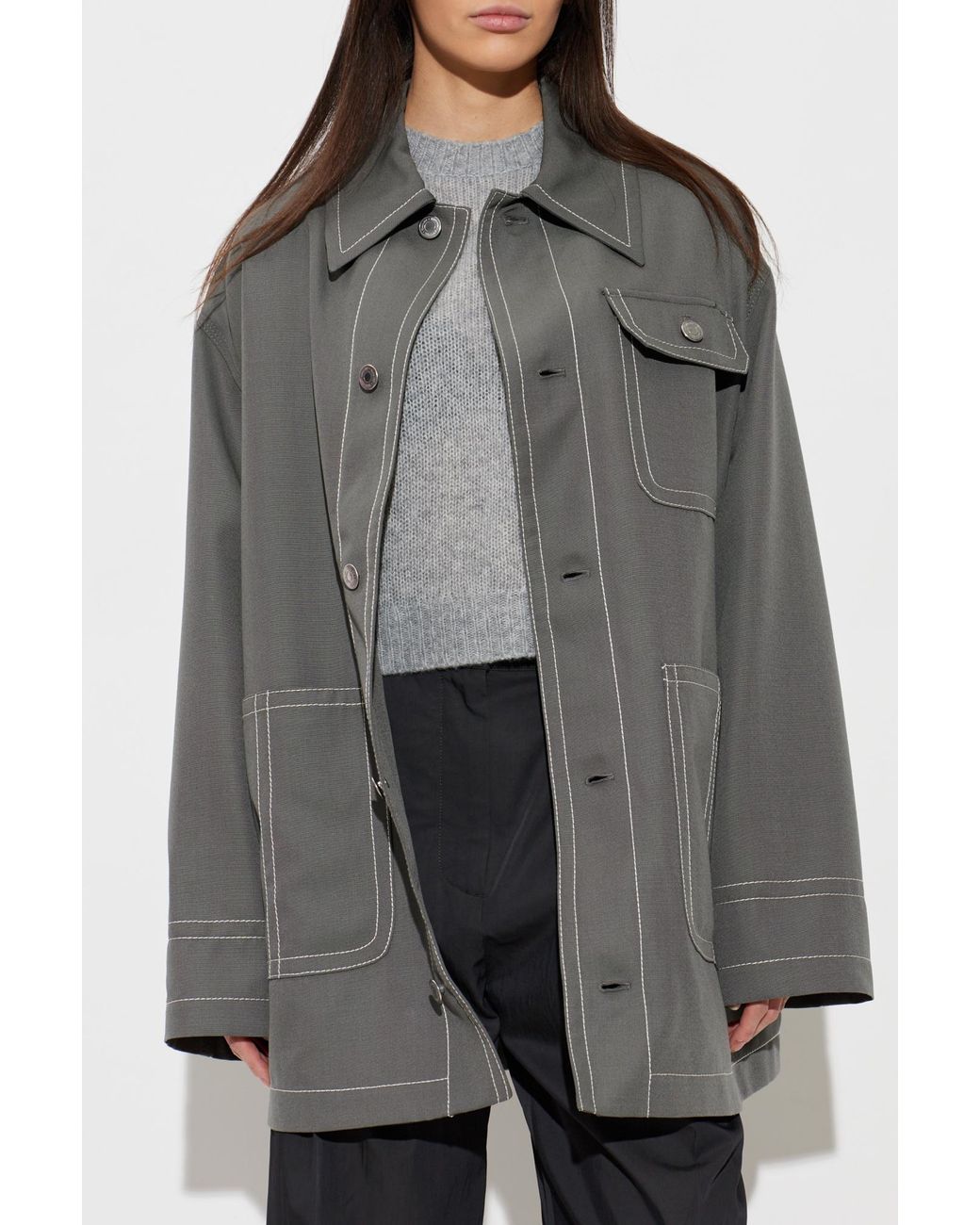 AMI Gray Wool Jacket