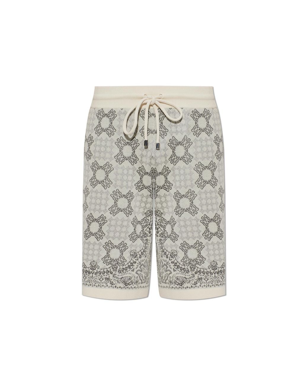 Amiri White Patterned Shorts for men