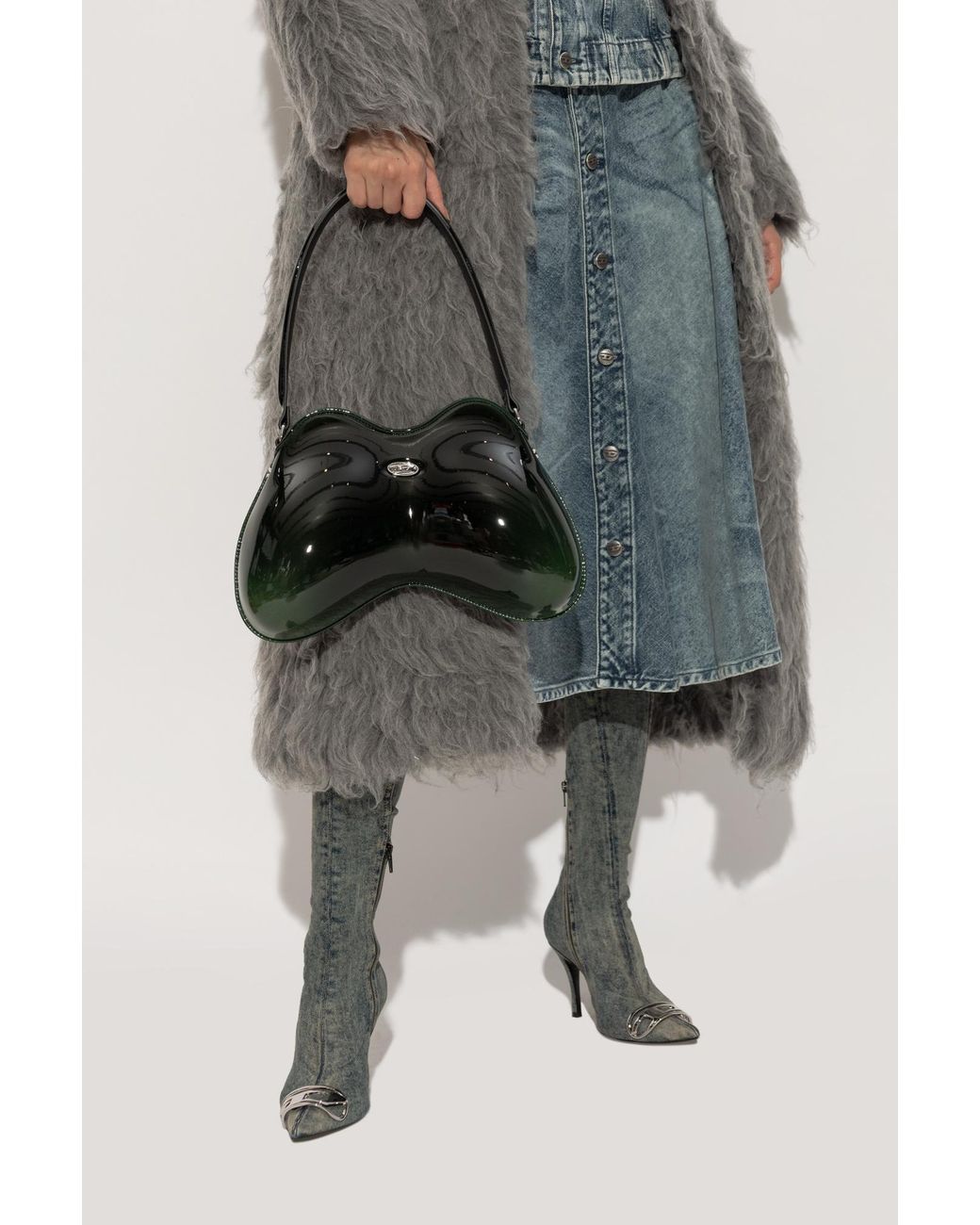 DIESEL Black Shoulder Bag 'Play Double-D'