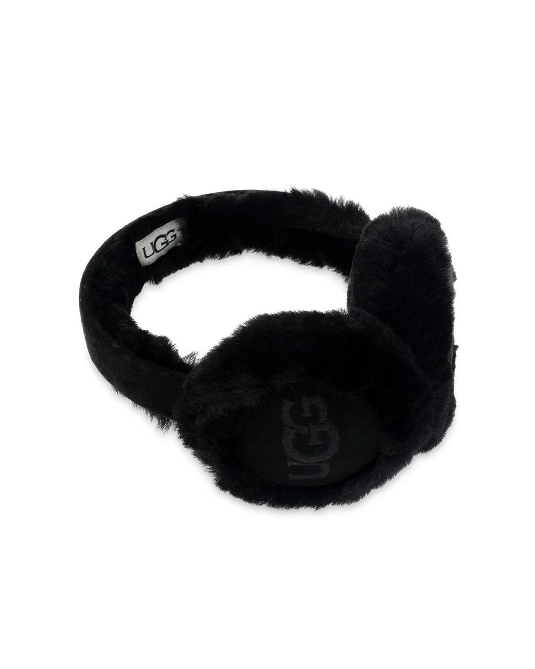 Ugg Black Earmuffs With Logo