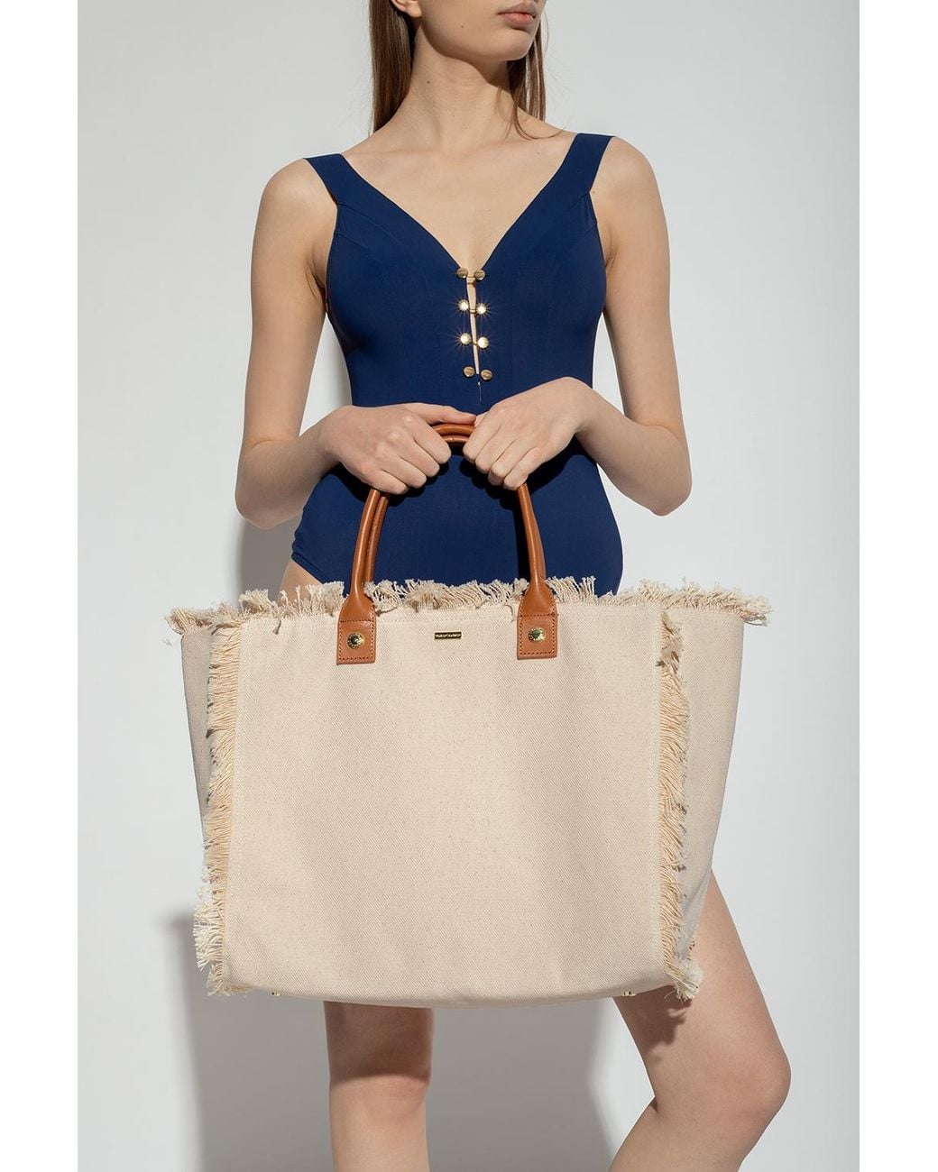Melissa Odabash Natural 'Cap Ferrat' Tote Bag