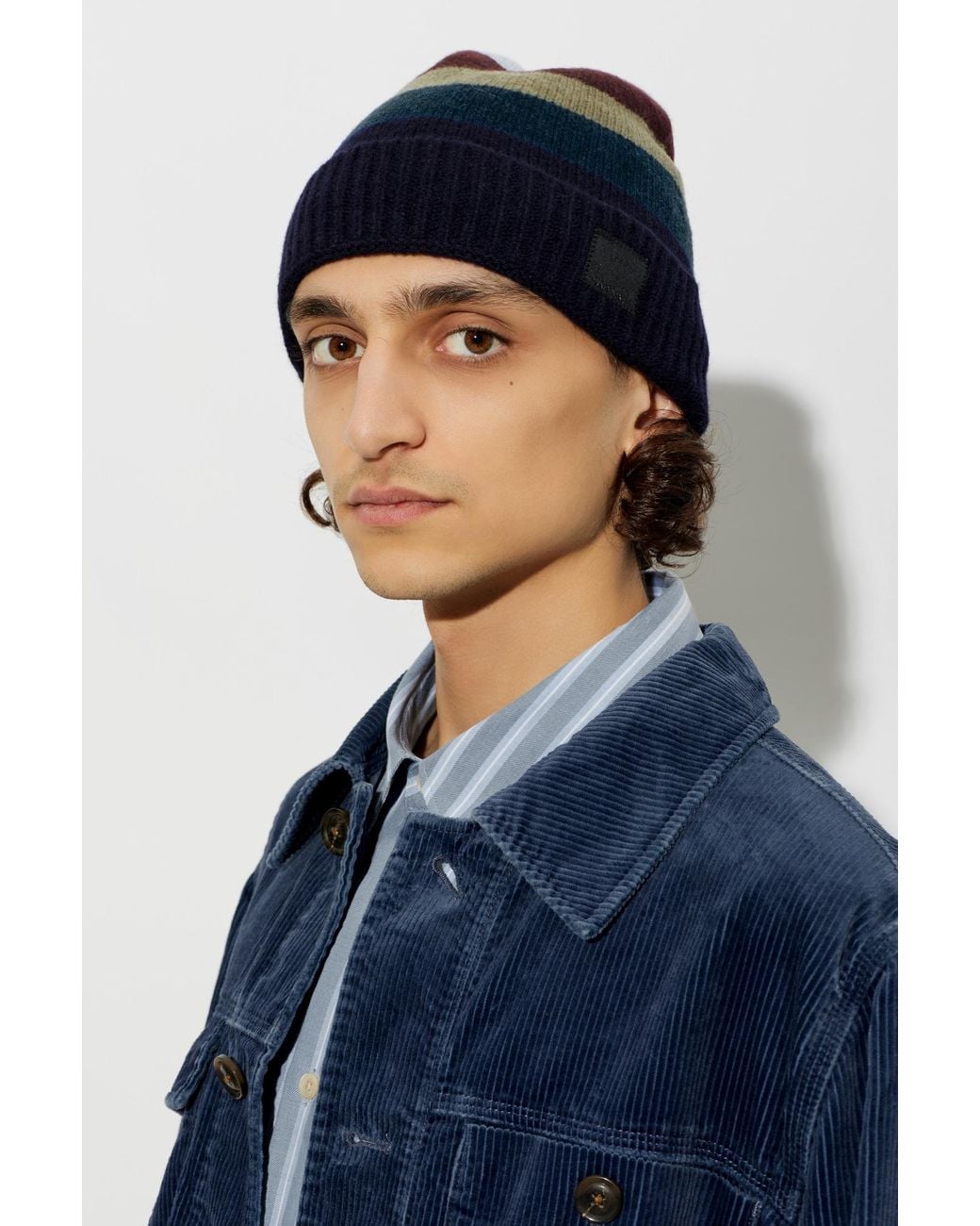 Paul Smith Black Wool Beanie for men