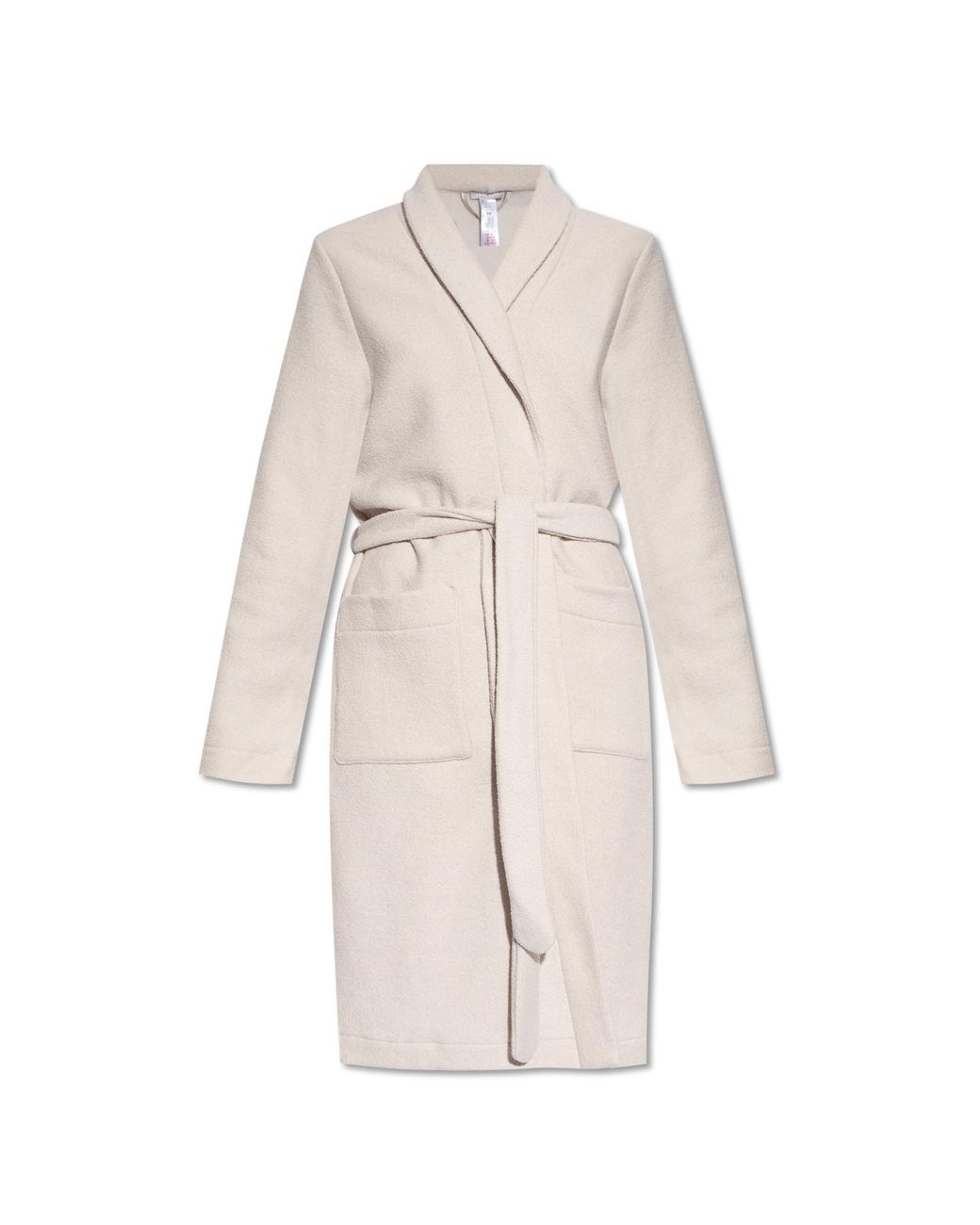 Hanro White Belted Waist Robe