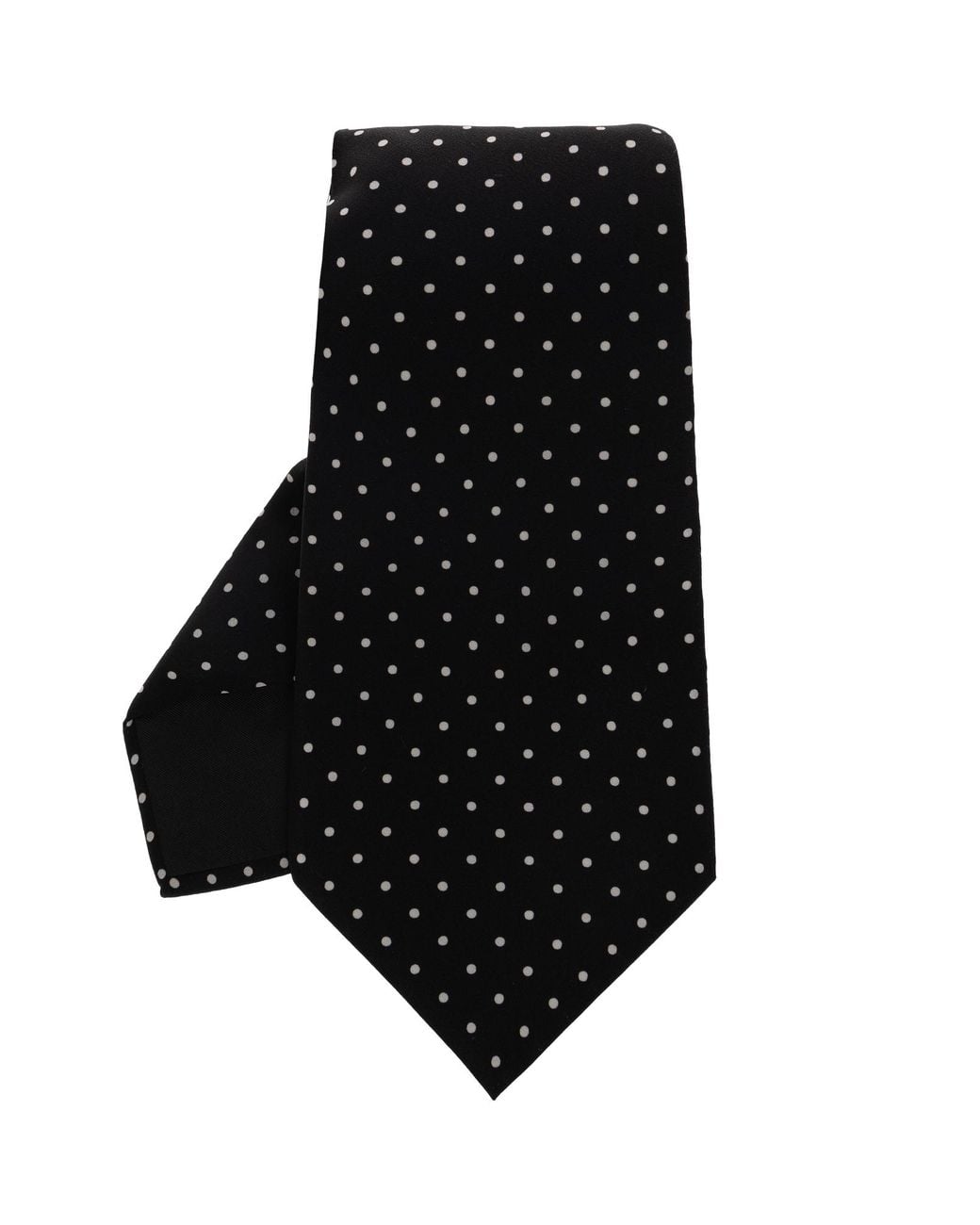 Dolce & Gabbana Black Silk Polka Dot Tie for men