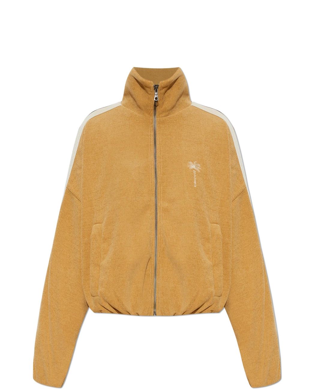 Palm Angels Yellow Jacket With Embroidered Logo