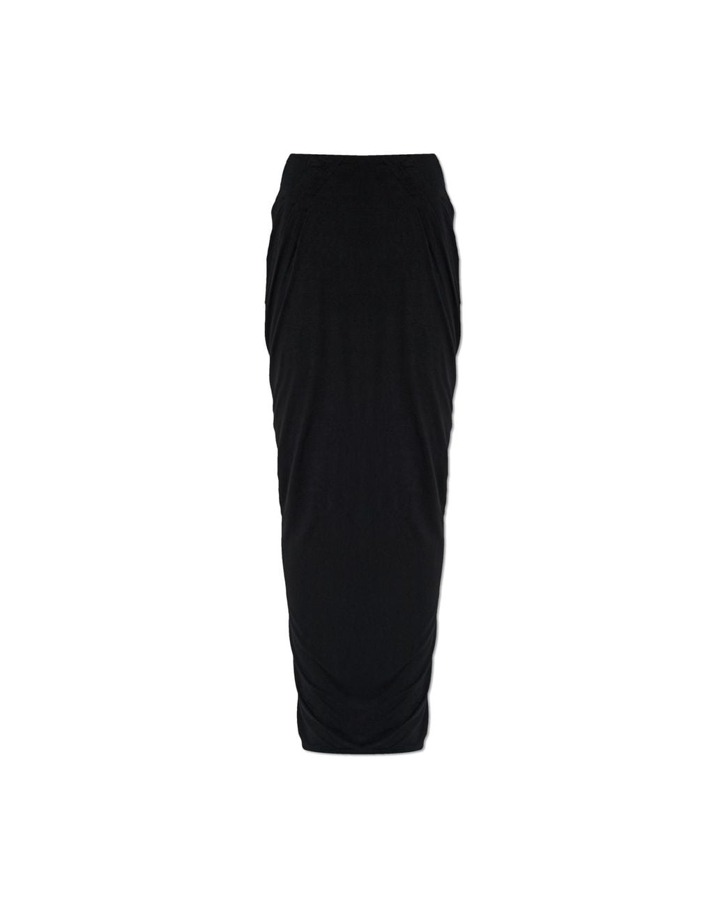 Entire studios Black Long Skirt With Draping