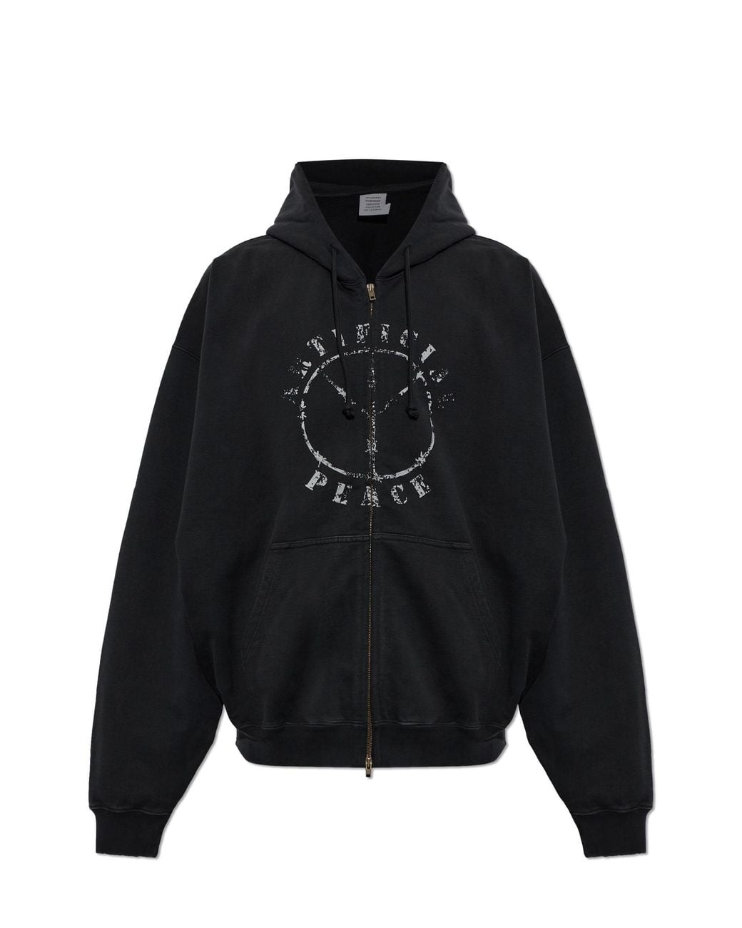 Vetements Black Sweatshirt With Print for men