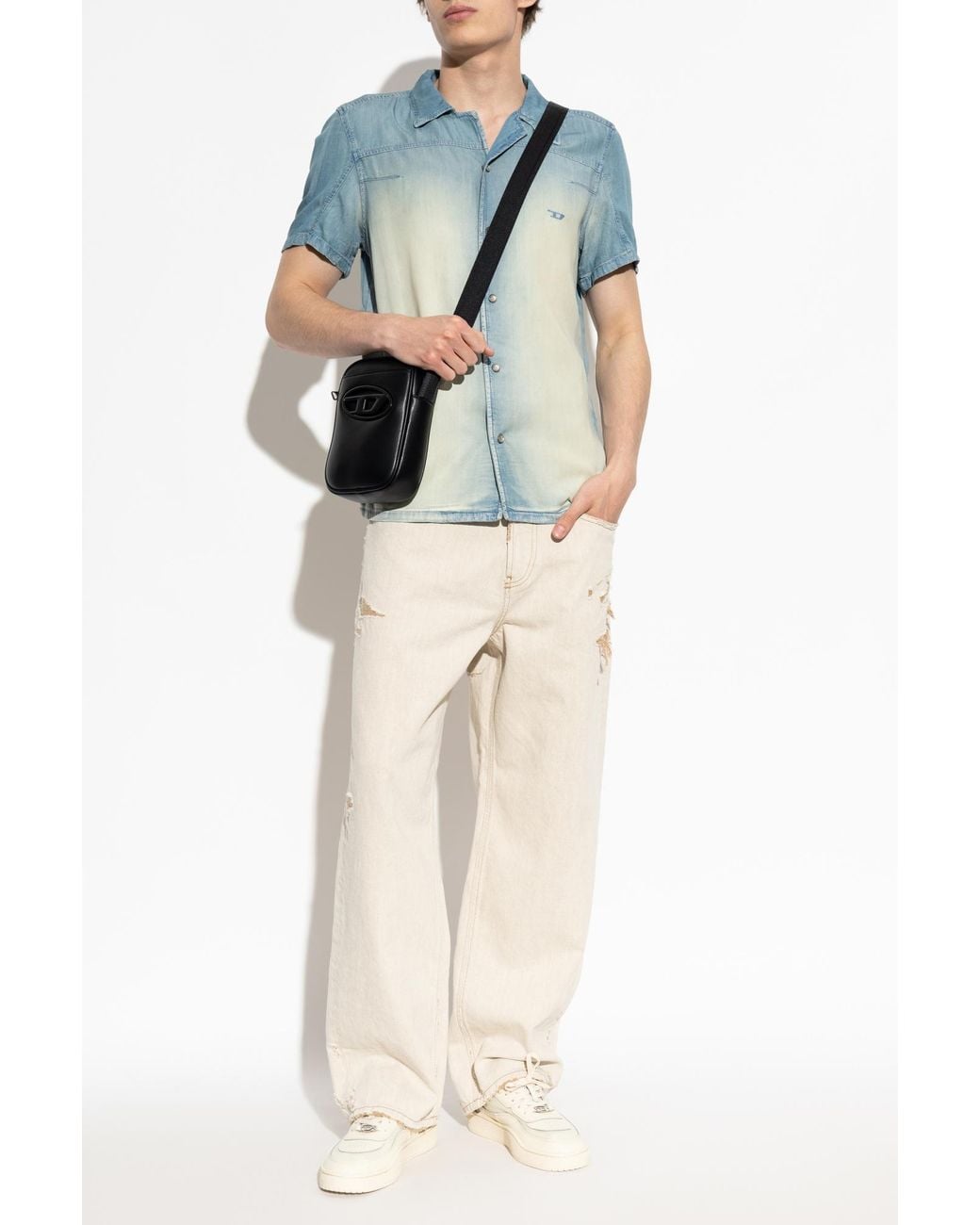 DIESEL Blue Denim Shirt 'D-Clarivo- for men