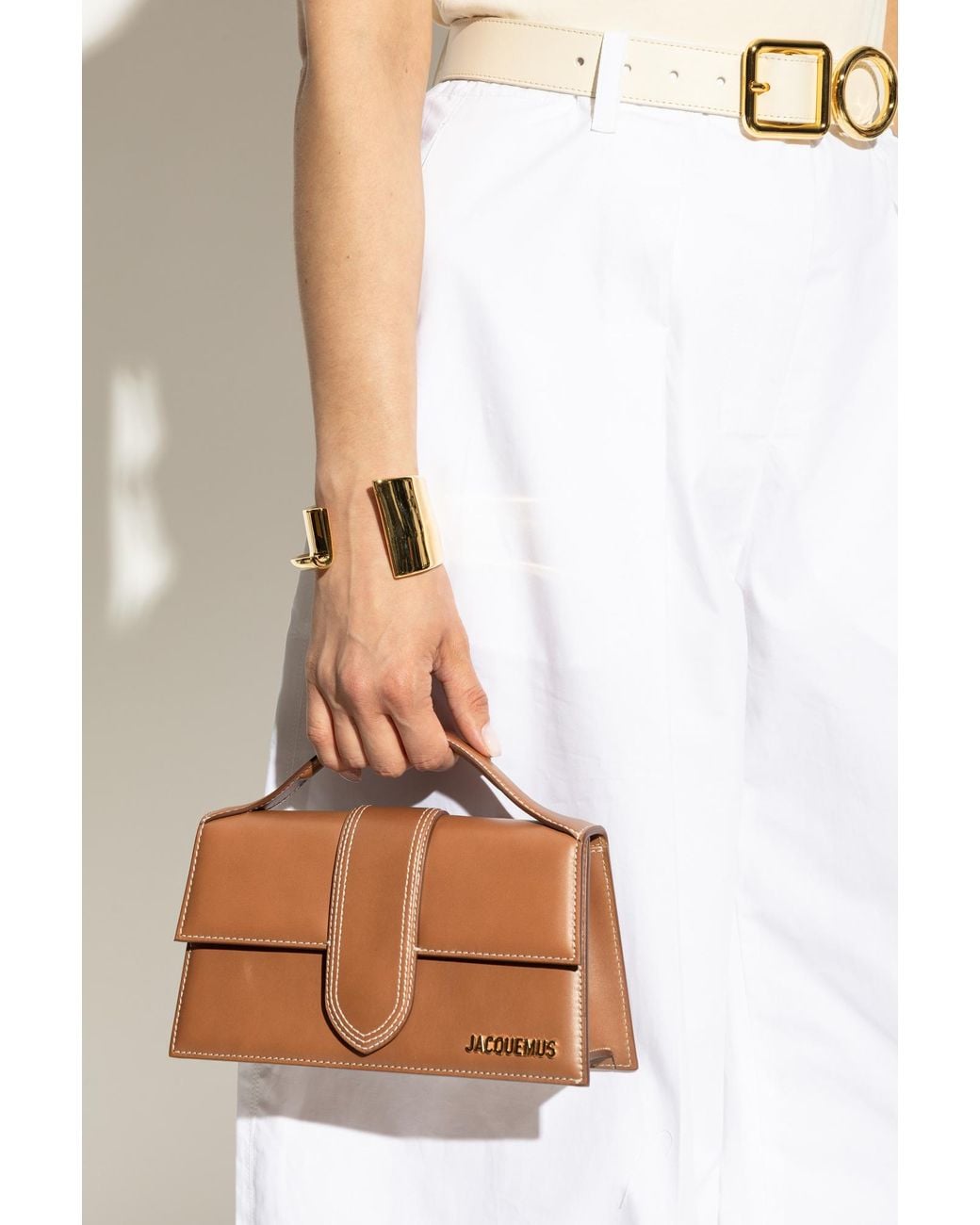 Jacquemus Brown Handbag "Bambino Large"