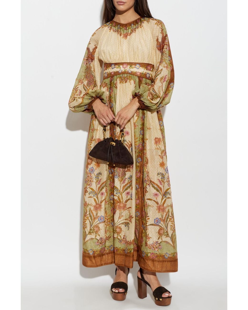 Zimmermann Natural Dress With Lurex Thread