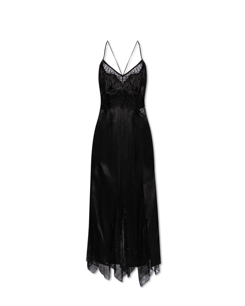 all saints black satin dress AllSaints Satin Dress 'Jasmine' in Black