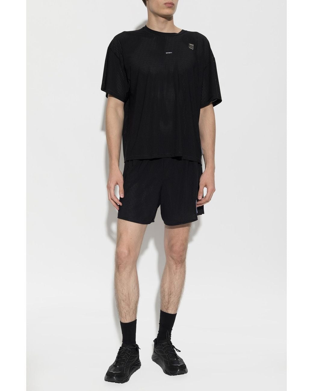 Satisfy Black T-Shirt 'Space-O' for men