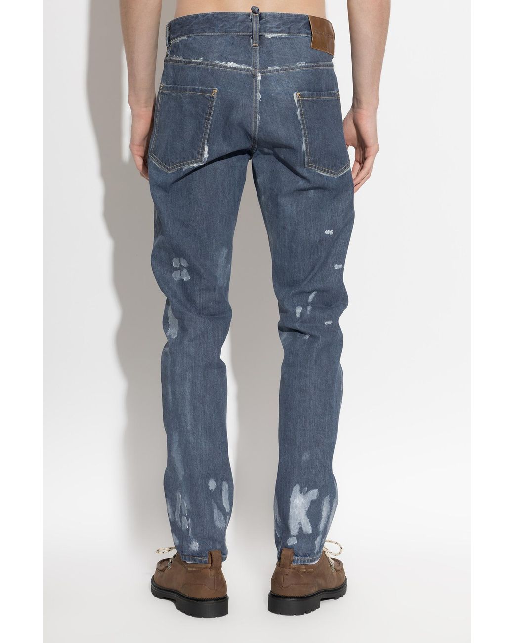 DSquared² Blue 'Teddy' Jeans With 'Vintage' Effect for men