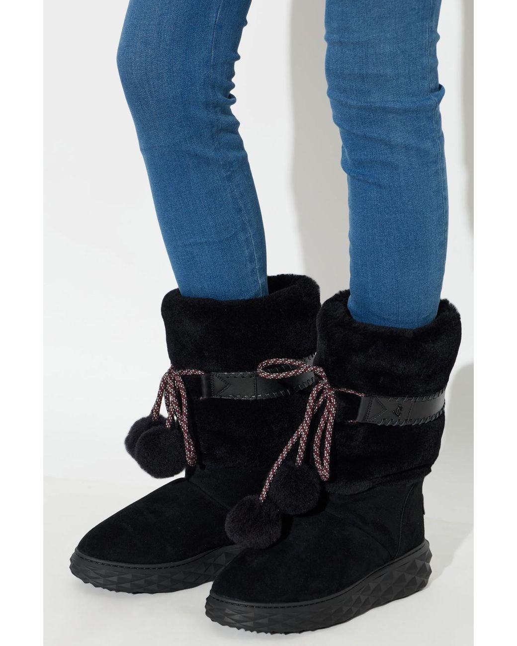 Jimmy Choo Black 'Cobi' Knee-High Boots