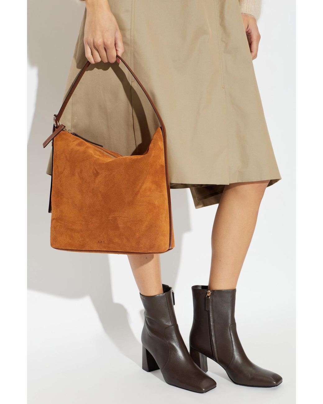 A.P.C. Brown Vera Shoulder Bag