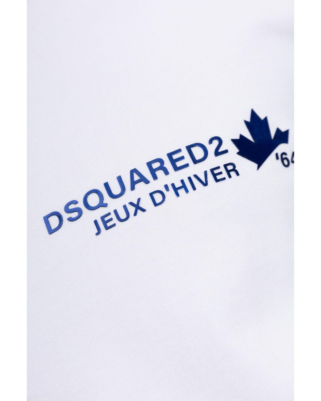DSquared² White Cotton T-Shirt With Logo for men