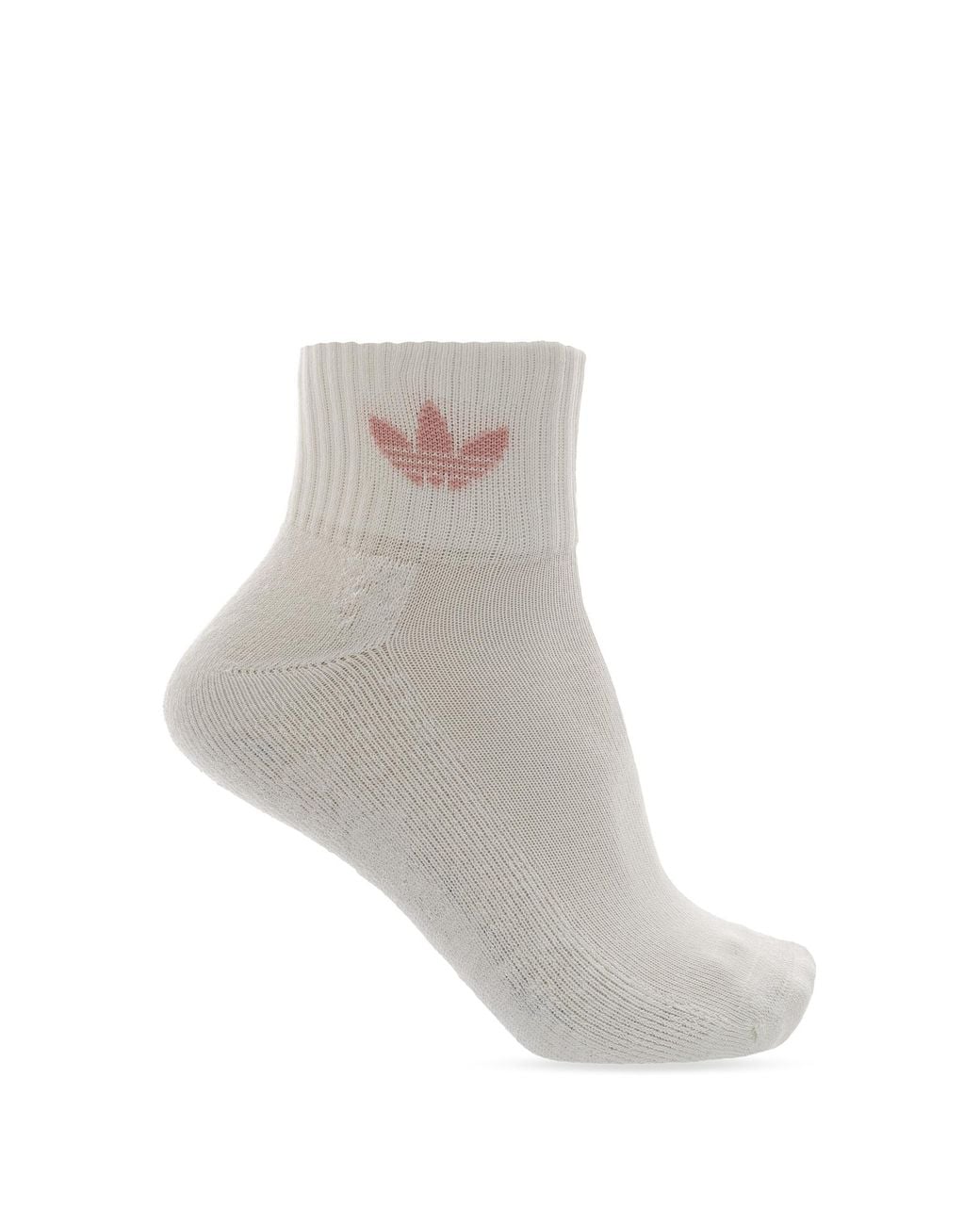 Adidas Originals White 4-Pack Logo Socks