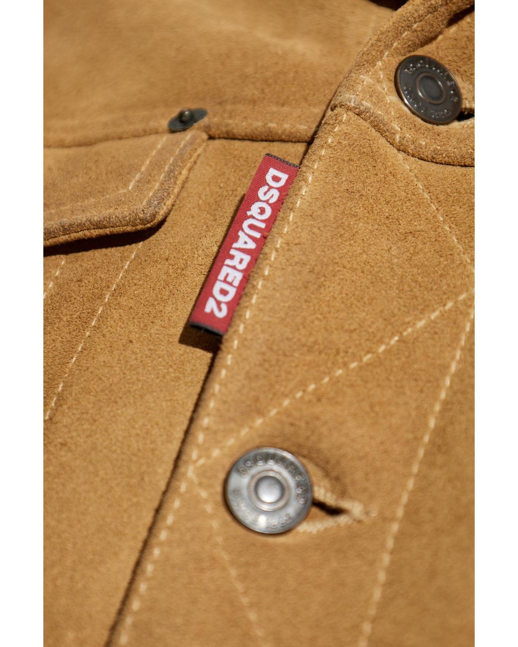 DSquared² Natural Leather Jacket for men