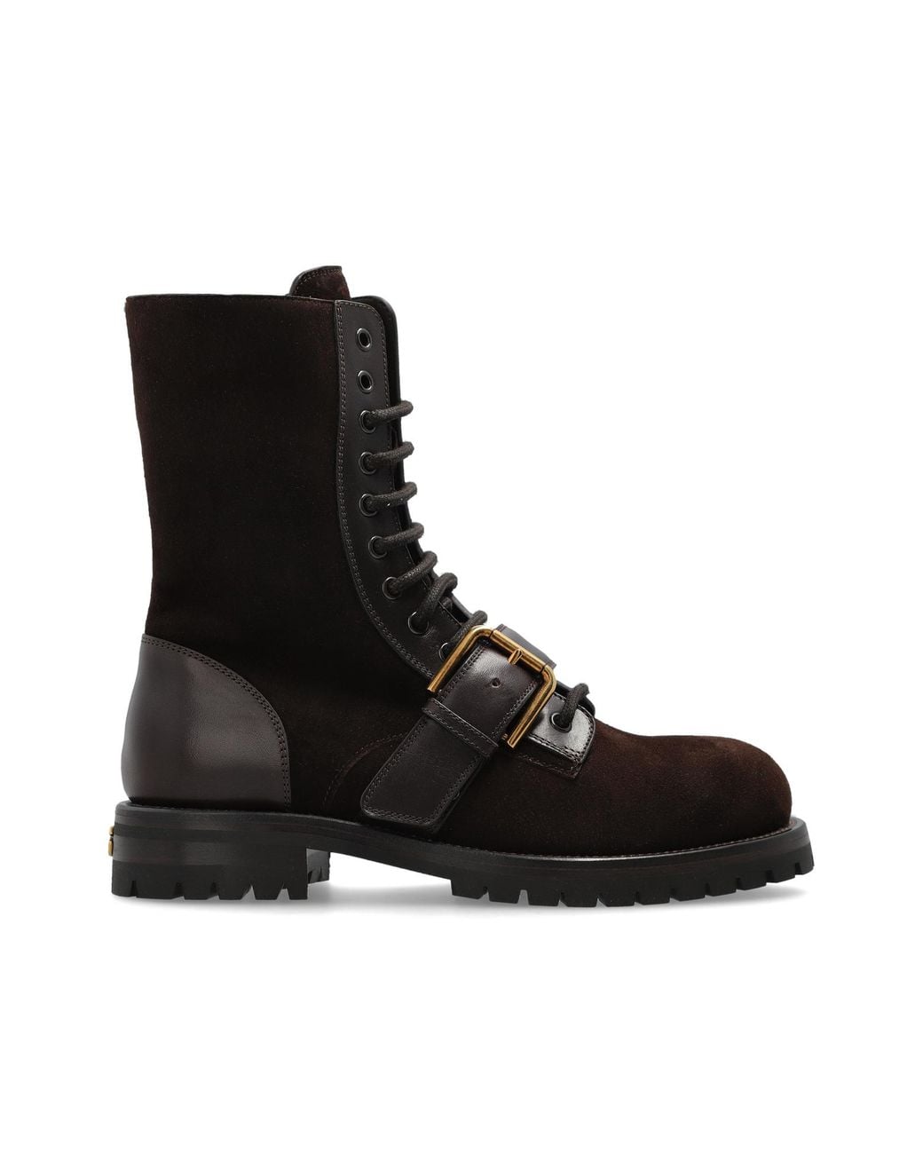 Dolce & Gabbana Black Suede Ankle Boots
