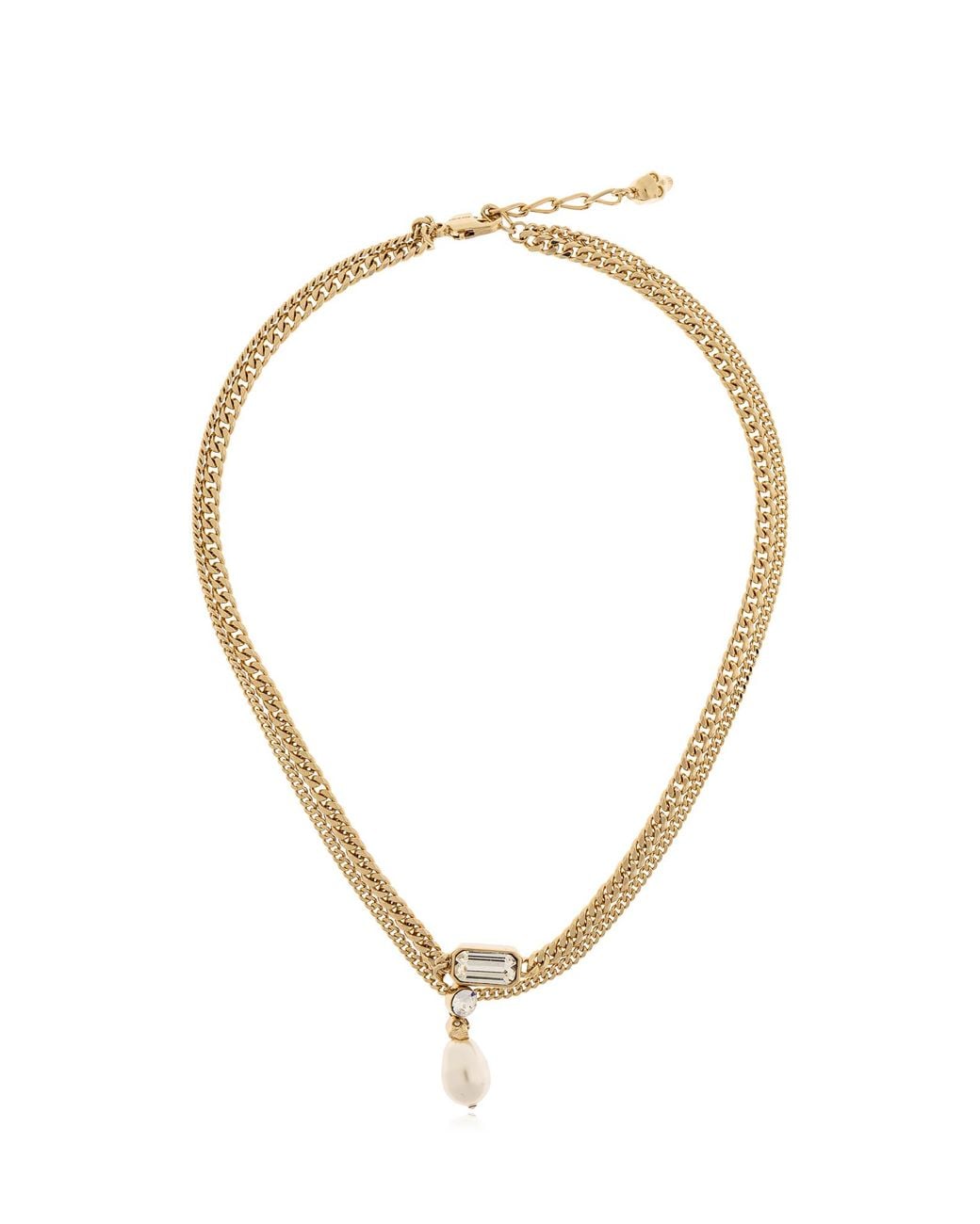 McQueen Metallic Brass Necklace