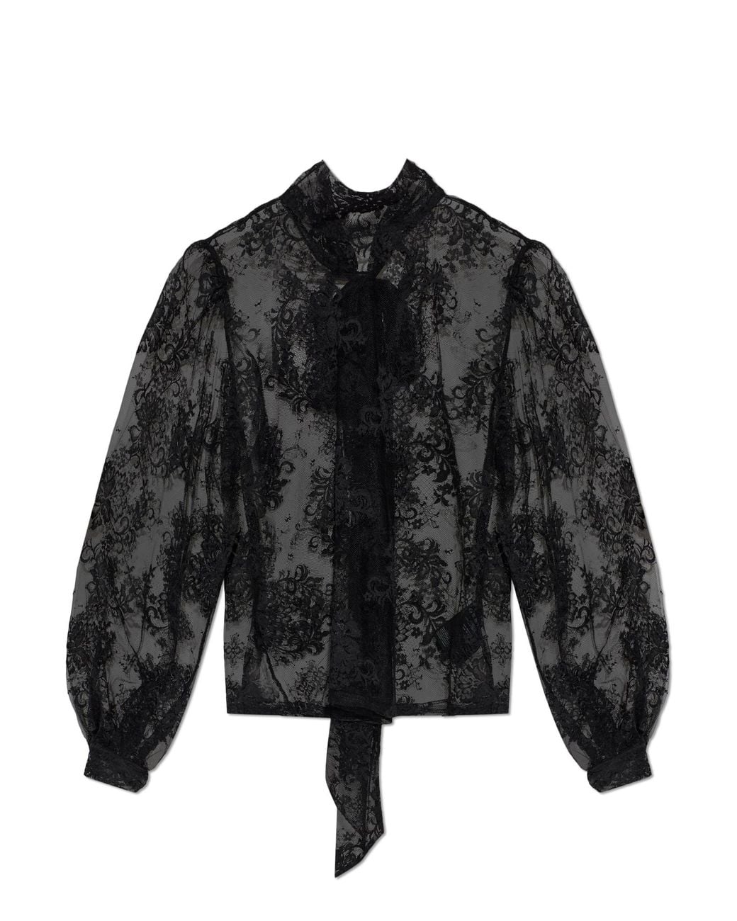 Gestuz Black Lace Blouse 'Gzruby'