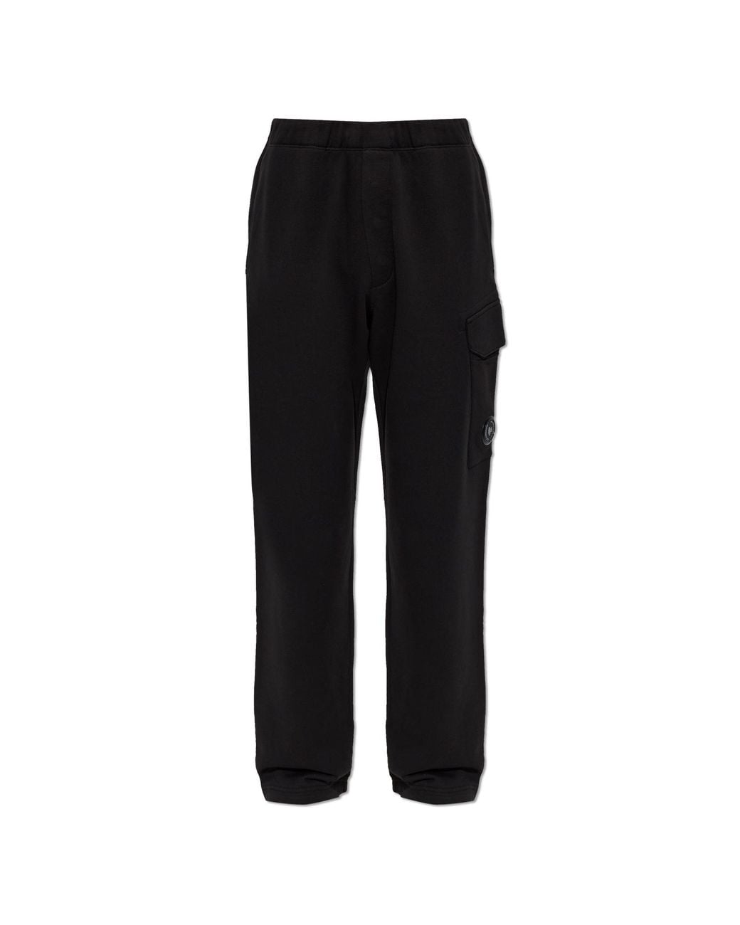 C P Company Black Wide-Leg Sweatpants for men