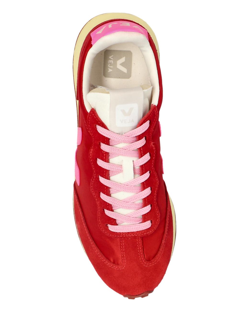Veja Red 'Rio Branco Ii Lite Nylon' Sports Shoes
