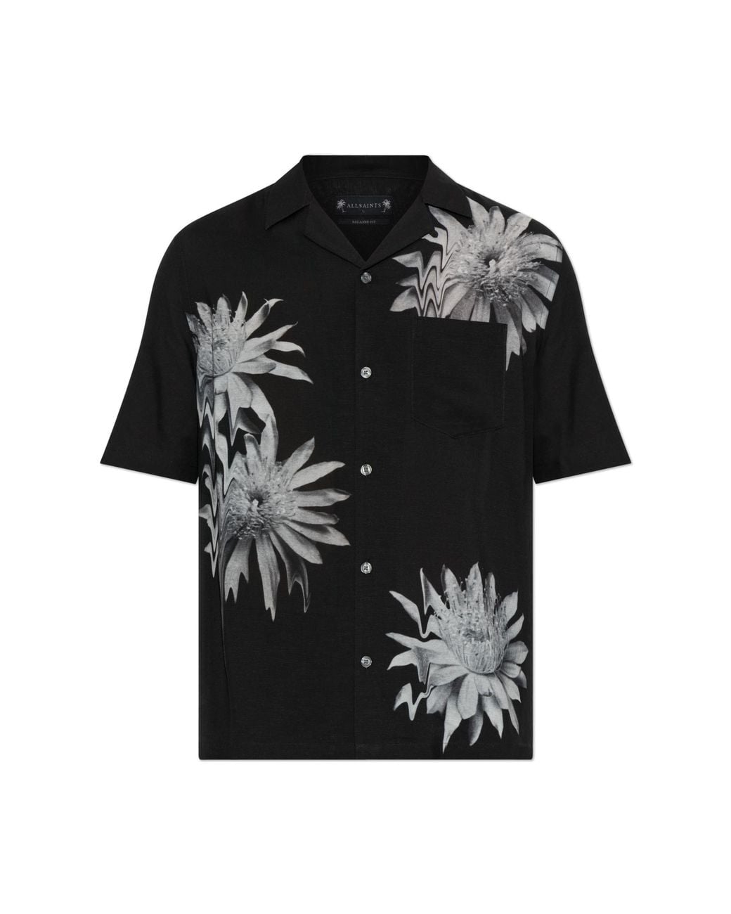 AllSaints Black Shirt 'Floraze' for men