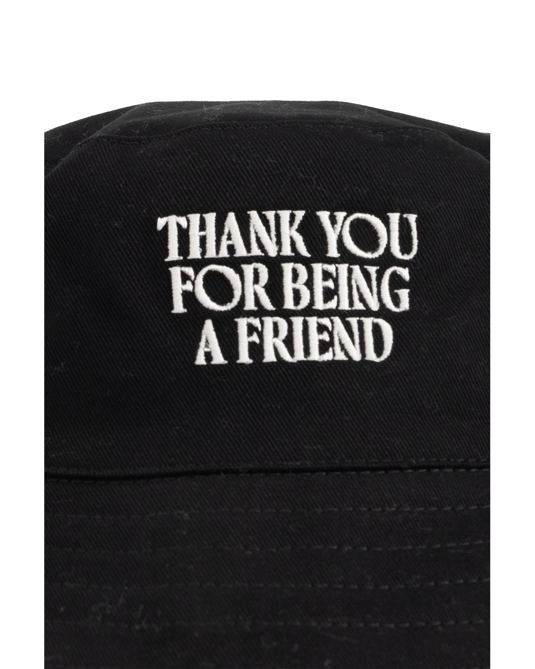 AMI Black Hat With Embroidered Lettering