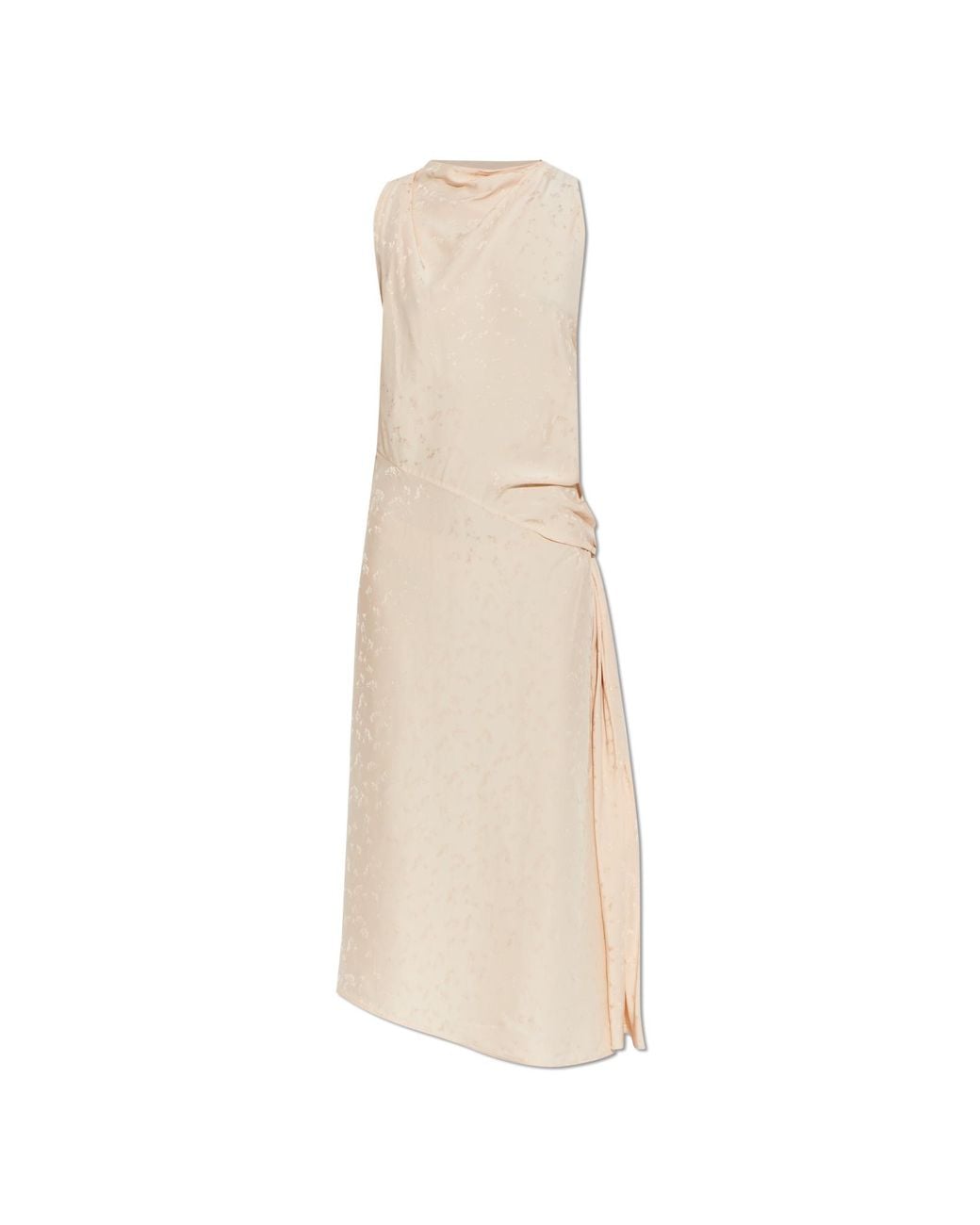 Victoria Beckham White Asymmetrical Floral Dress