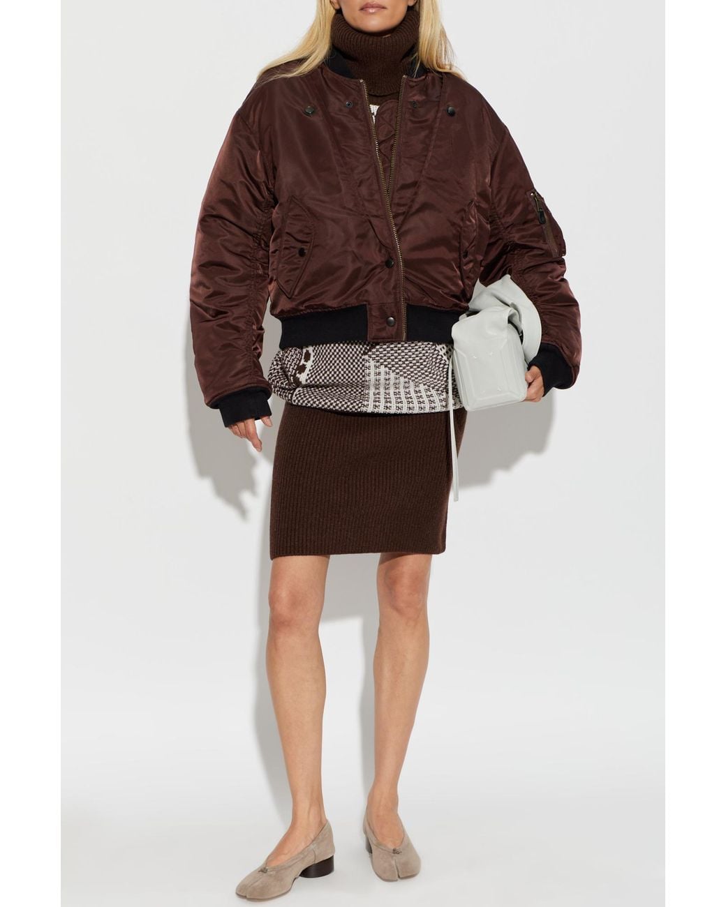 Maison Margiela Brown Insulated 'Bomber' Jacket