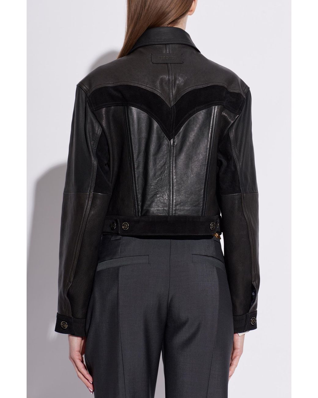 Versace Black Leather Jacket