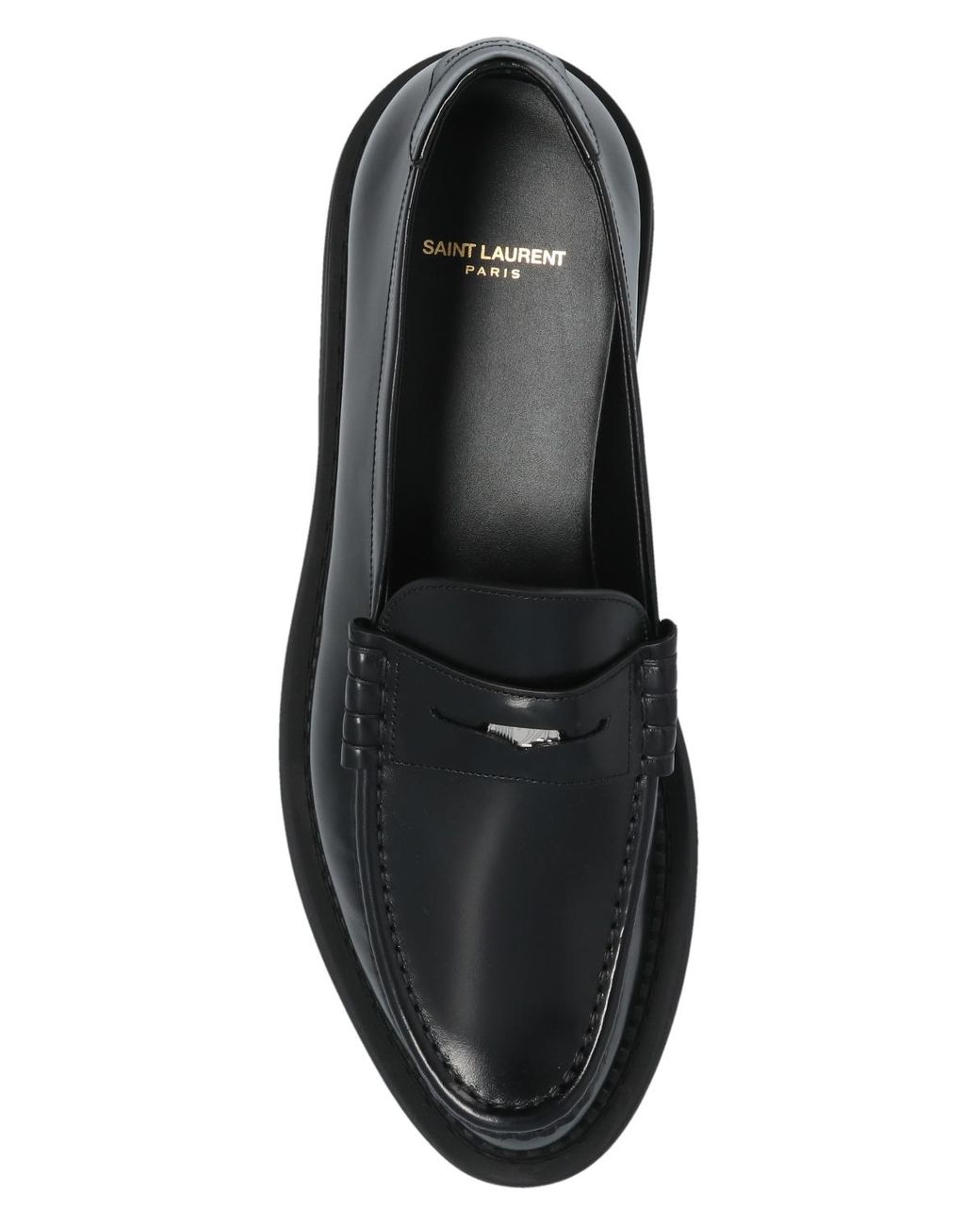 靴 SAINT LAURENT teddy penny loafer 40 Saint Laurent 'teddy Penny' Loafers in Black for Men | Lyst Australia
