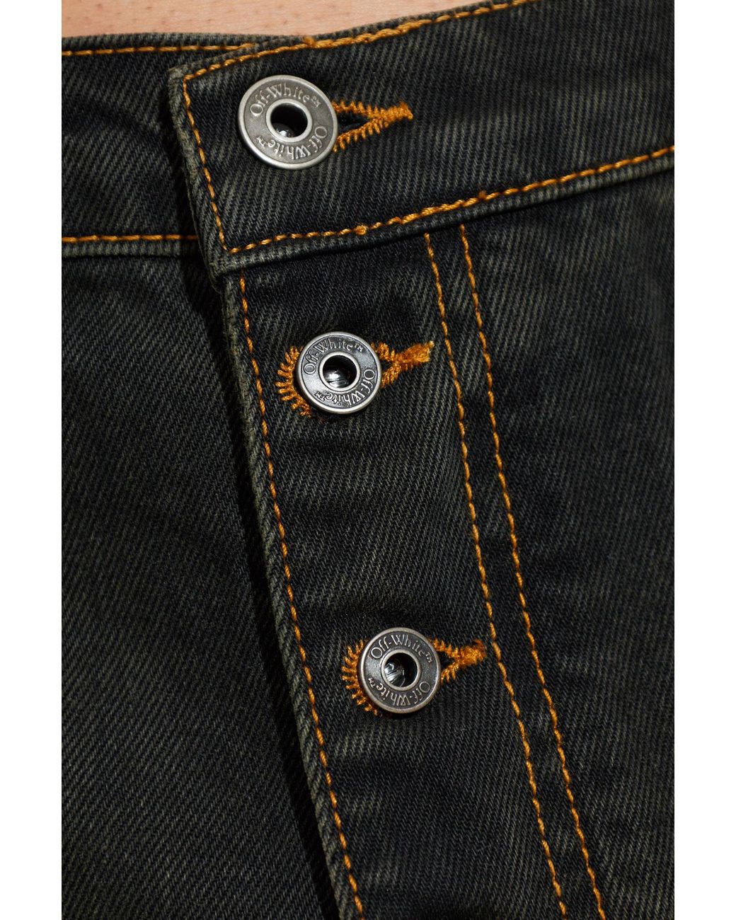 Off-White c/o Virgil Abloh Black Flared Leg Jeans for men