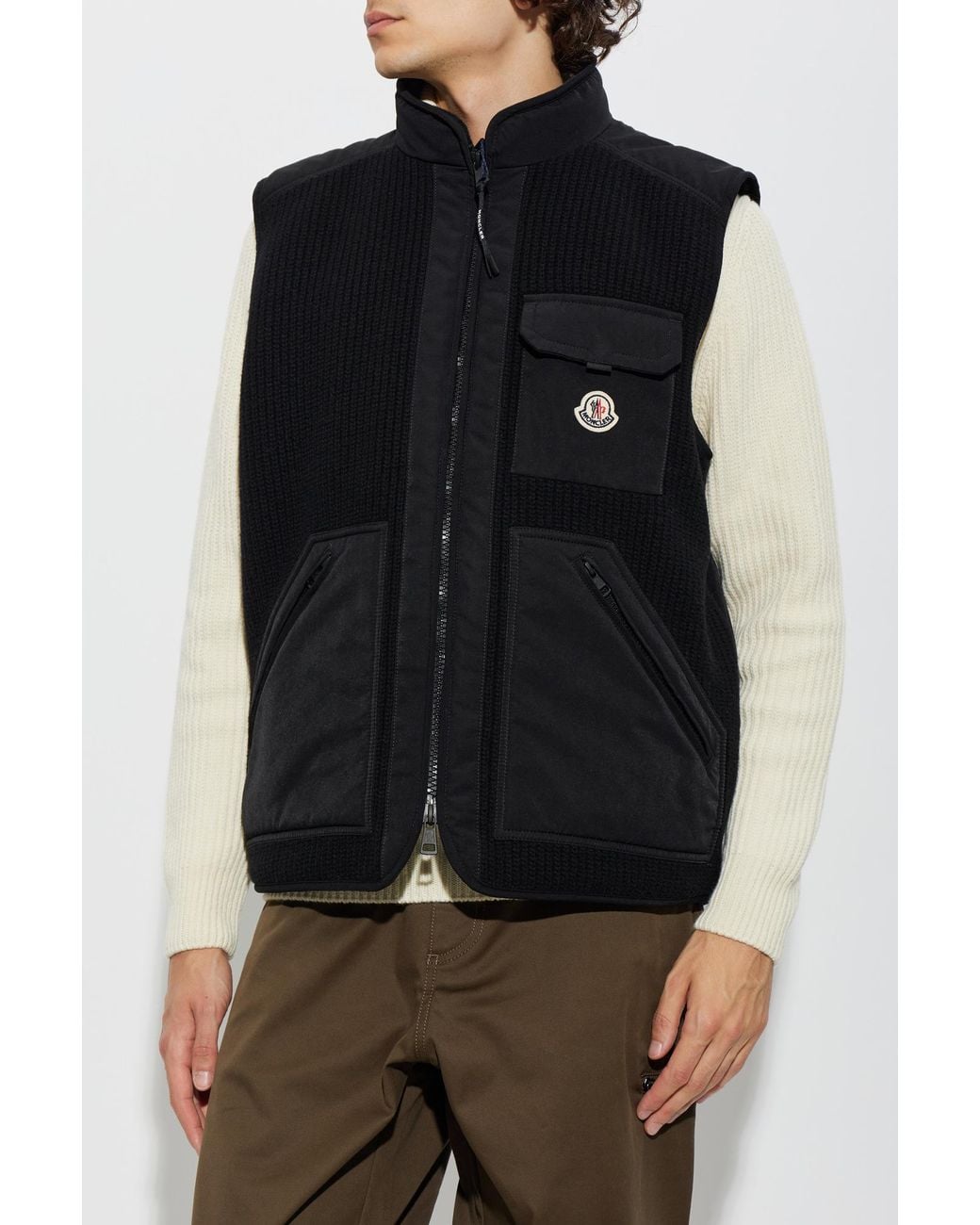 Moncler Black 'Lenevra' Puffer Vest for men