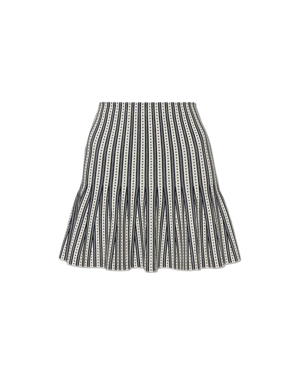 McQueen White Short Skirt