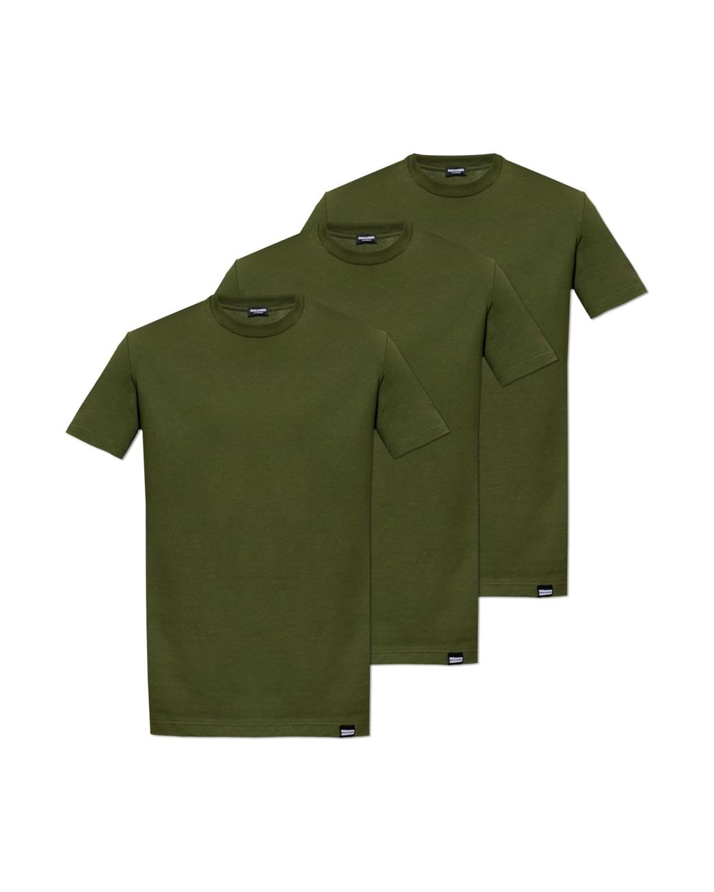 DSquared² Green 3-Pack Of Underwear T-Shirts for men