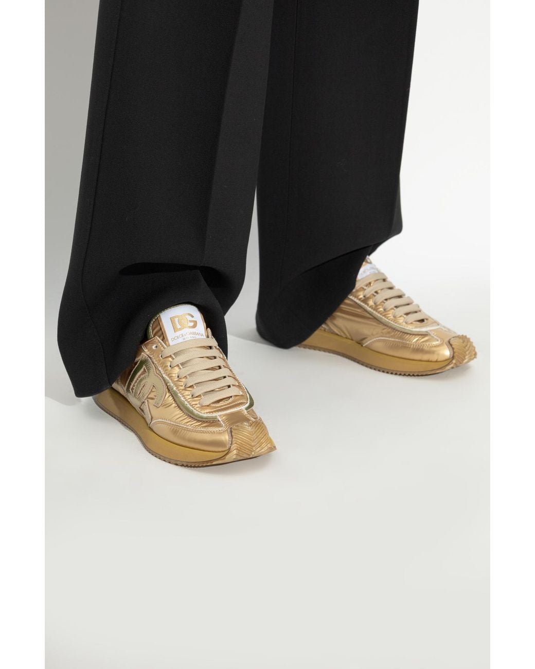 Dolce & Gabbana Yellow Dolce & Gabbana Sports Shoes Dg Cushion