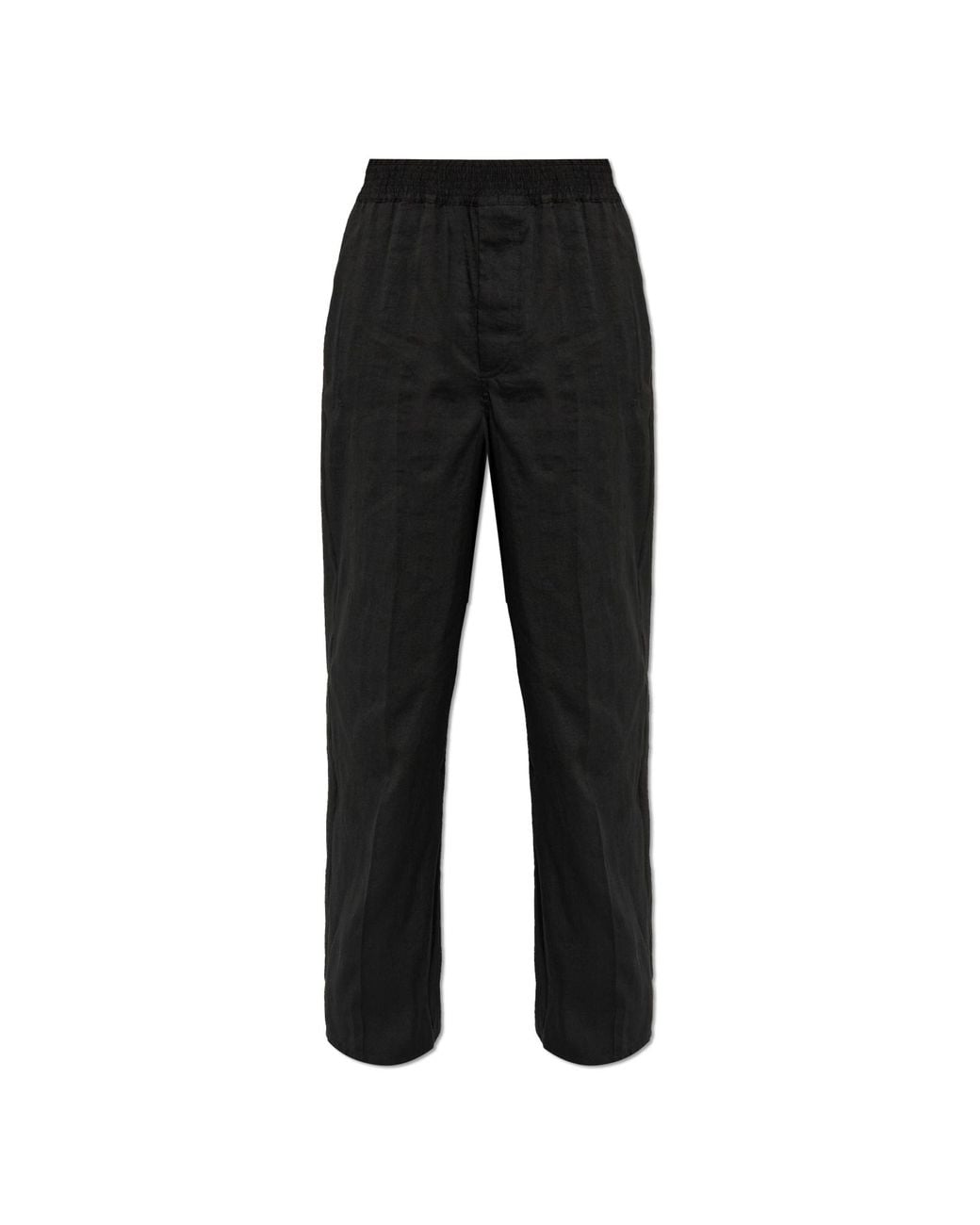 Jacquemus Black Linen Trousers 'Miami' for men