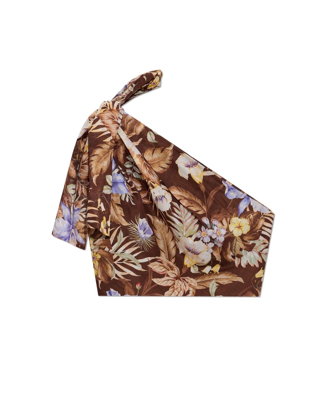 Zimmermann Brown Top With An Exposed Shoulder
