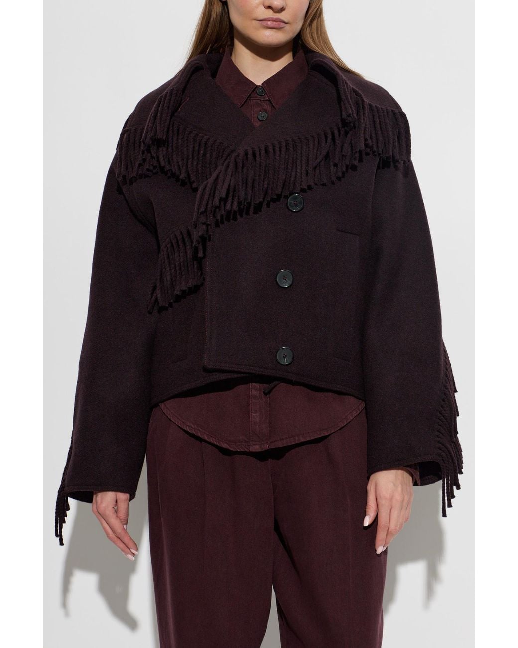 IRO Black 'Daring' Fringed Jacket