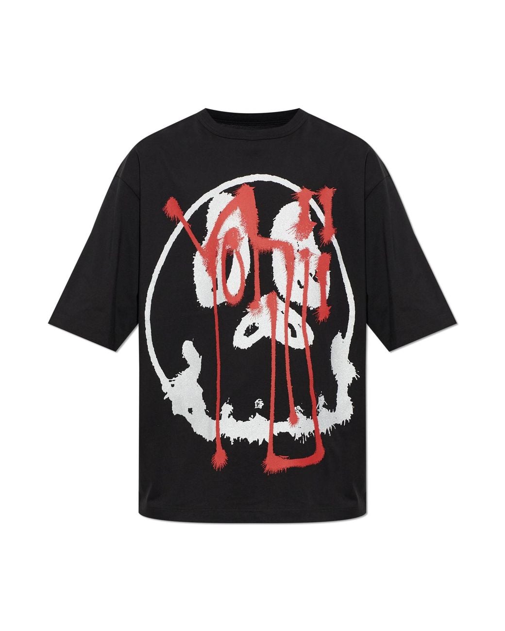 Y-3 Black T-Shirt With Print for men