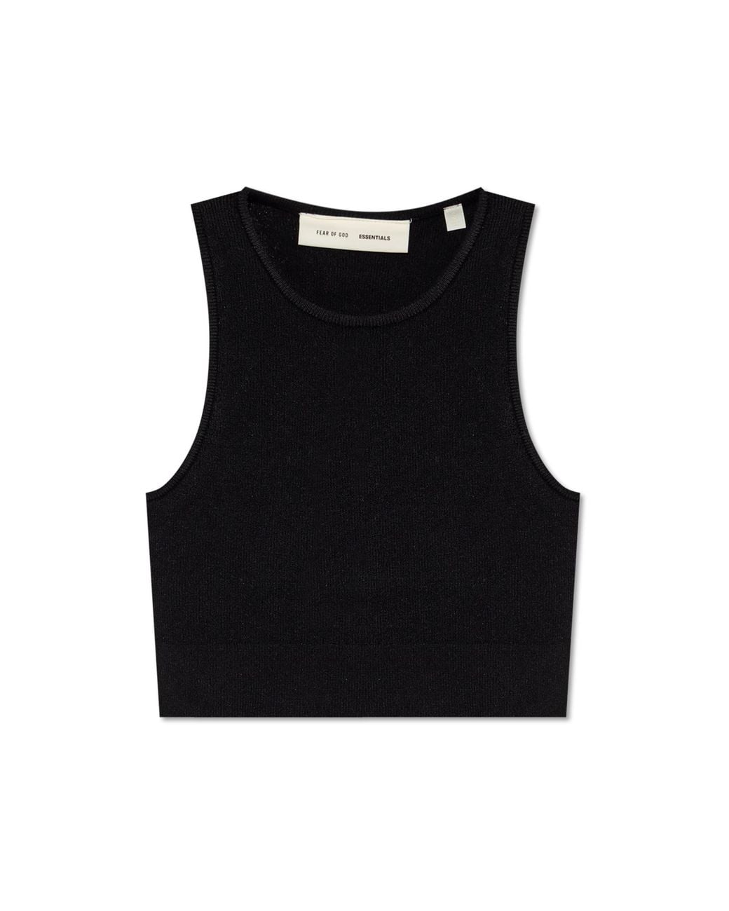 Fear Of God Black Short Sleeveless Top
