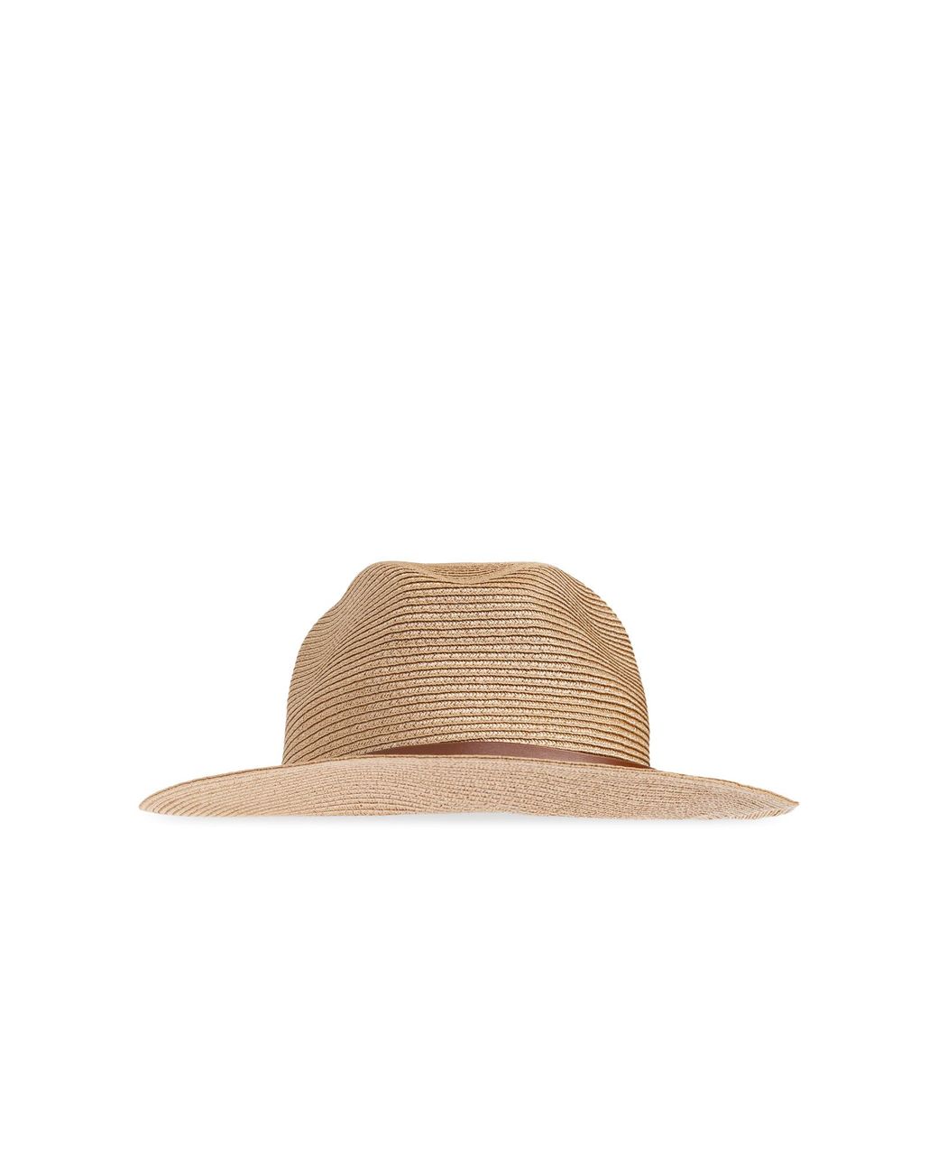 Emporio Armani Natural Hat With Decorative Band