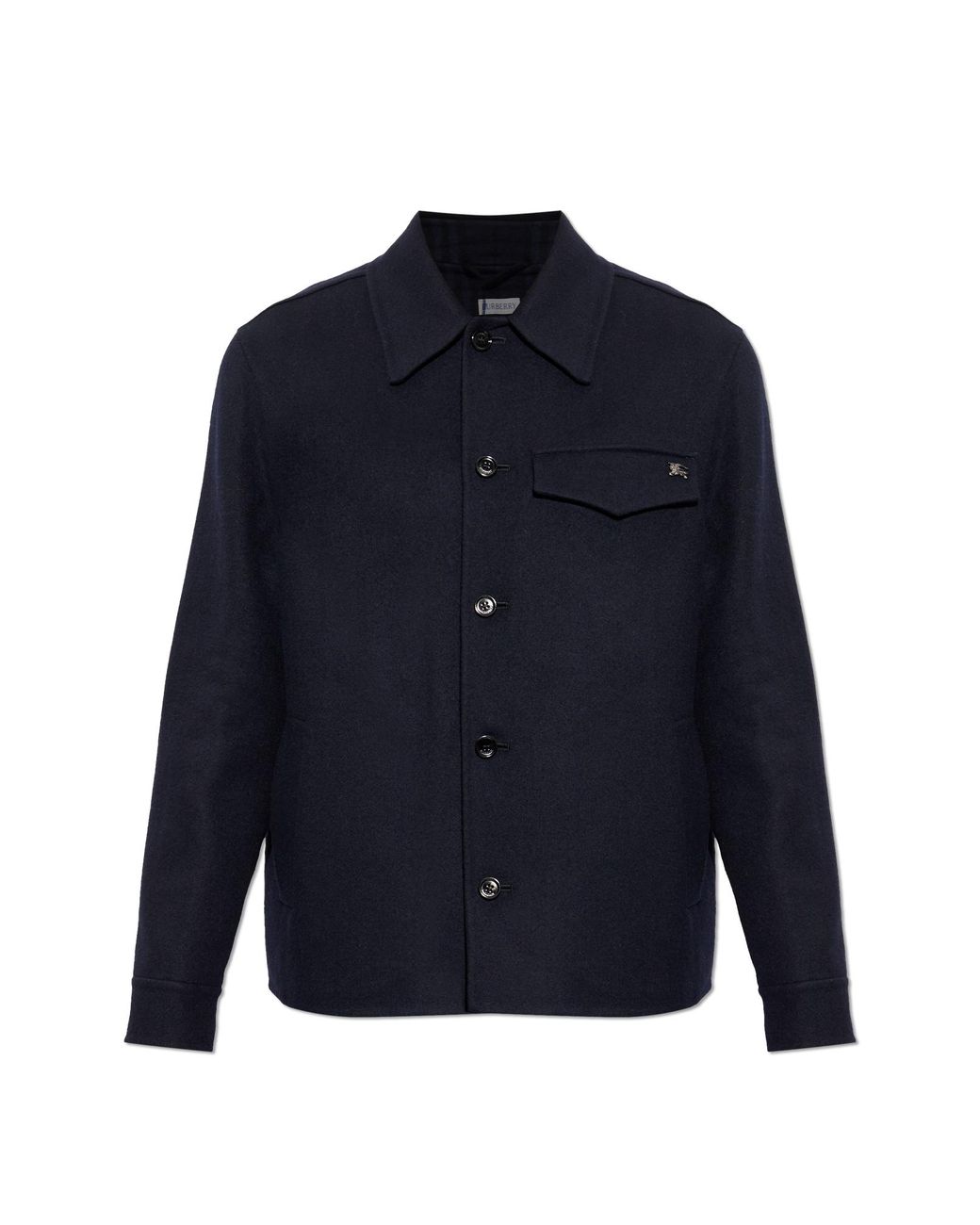 Burberry Blue Wool Jacket 'Thorn' for men