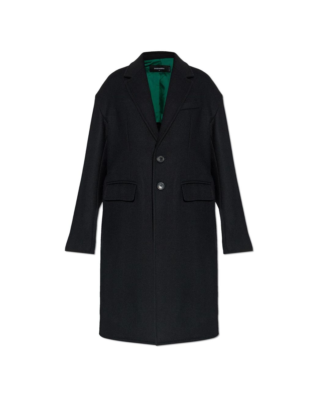 DSquared² Black Wool Coat